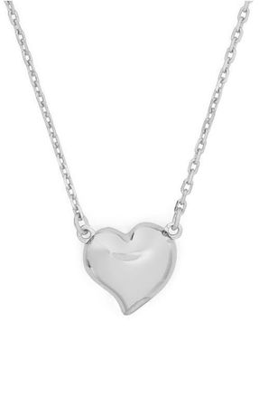 Kate Spade New York heart pendant necklace in Silver at Nordstrom