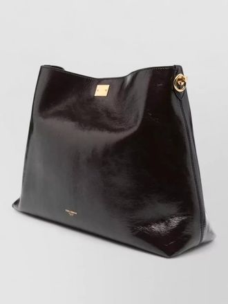 Dolce & Gabbana tumbled leather shoulder bag vintage detail