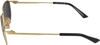 Bottega Veneta Unisex Bv1301s Metal Hexagonal Sunglasses Gold