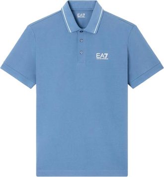 Emporio Armani Emporio Armani Ea7, Heren, Tops, Blauw, Maat: 2XL Katoen