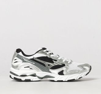 Mizuno Sneakers Wave Rider 10 in pelle e mesh con design bicolore e suola dentellata