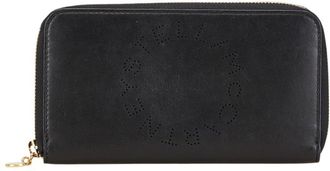 Stella McCartney Stella Mccartney Black Leather Long Wallet (Bi-Fold) (Pre-Owned)