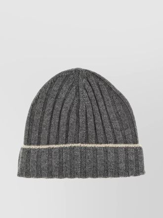 Brunello Cucinelli beanie featuring contrasting lines