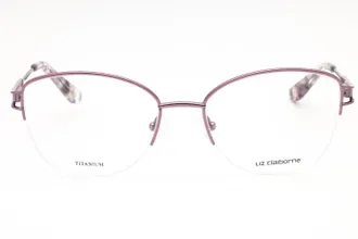 Liz Claiborne L674T Oval Metal Frame Eyeglasses - Lilac