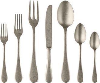 Mepra Vintage Pewter Flatware Set - 32 Pieces in Champagne at Nordstrom
