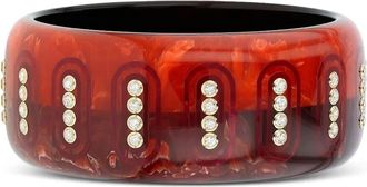 Mark Davis Bracciale rigido Bakelite in oro giallo 18 carati con topazio