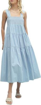 Wishlist Tiered Maxi Dress in Cloud/White at Nordstrom Rack, Size Medium