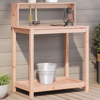 vidaXL Mesa De Plantaci&oacute;n Con Estantes Madera Douglas 82,5x50x109,5 Cm Vidaxl