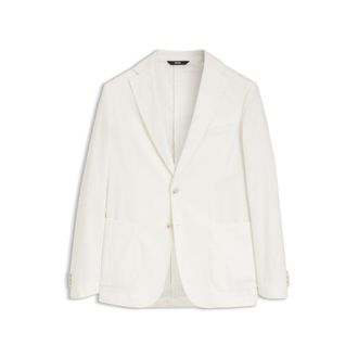 BOSS Slim-fit blazer in a cotton-cashmere blend