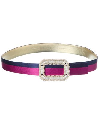Roger Vivier Centure Pilgrim Satin Belt