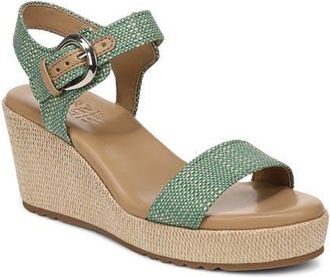 Naturalizer Stella Platform Wedge Sandal in Green Multi at Nordstrom, Size 6.5