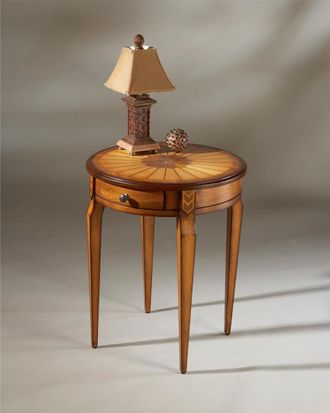 Butler Specialty Company Butler Specialty Olive Ash Burl Round Side Table