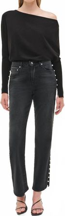 Jonathan Simkhai Amelia High Rise Jeans In Black