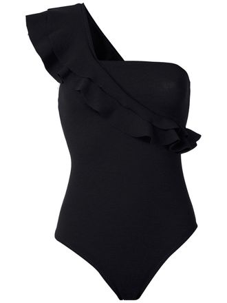 Clube Bossa Costume intero Siola con ruches - Nero