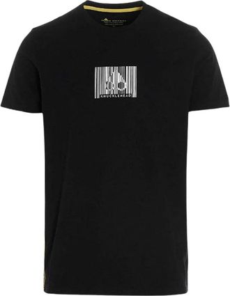 Moose Knuckles Barcode Design Zwart T-shirt
