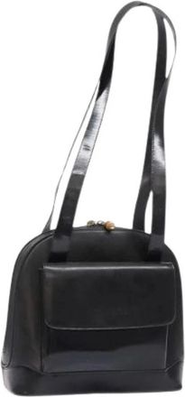 Gucci Pre-owned Leather gucci-bags - Dames - Vintage Schoudertas - Zwart - ONE Size - Vintage