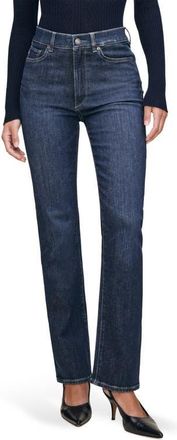 DL1961 Halle Straight Instasculpt High Rise Jeans in Crescent Harbor at Nordstrom, Size 23