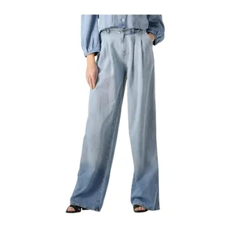 Ibana Jeans, Dames, Blauw, XL, Katoen, Wijde Blauwe Jeans Pristina