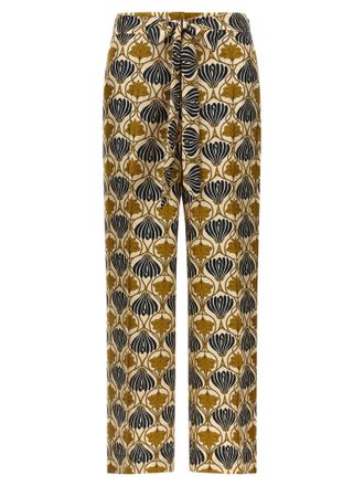 Max Mara Bicolor Silk Casual Womens Pants