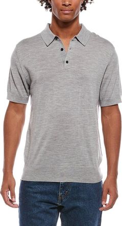 Vince Wool & Cashmere-Blend Knit Polo Shirt