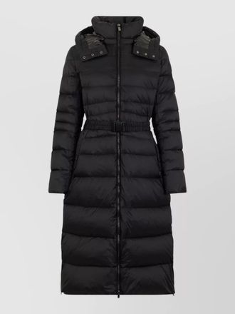 Tatras long quilted hooded coat high collar