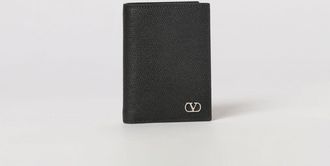 Valentino Garavani Portafoglio bifold VLogo Signature in pelle di vitello a grana