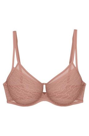 Triumph Signature Sheer Minimizer Bra in Toasted Almond at Nordstrom, Size 40Dd