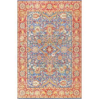 Jonathan Y Designs Irving Persian Area Rug in Plum/terracotta at Nordstrom, Size 4Ft 0In X 6Ft 0In