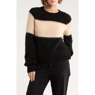 AllSaints Lou Uno Sweater in Black/Mallow Pink at Nordstrom Rack, Size Small