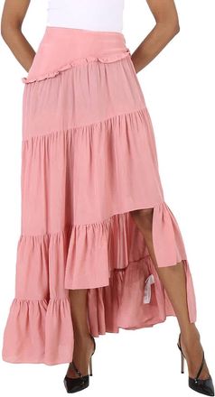 3.1 Phillip Lim Ladies Dusty Pink Full Gathered Asymmetrical Skirt