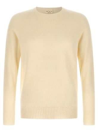 Maryya Off White Crew Neck Sweater