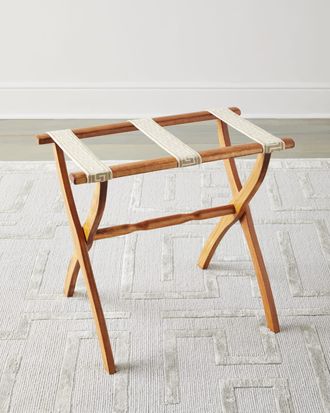 Gate House Furniture Greek Key Straps Luggage Rack