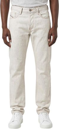 Diesel White Straight Mid Rise Jeans