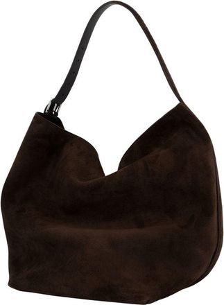 Toteme Womens Belted Calfskin Shoulder Bag Brown