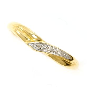 C&A White Gold Yellow Gold Yellow Gold (18K) White Gold (18K) Band Ring (Pre-Owned)