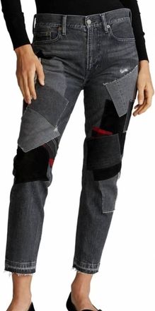 Polo Ralph Lauren Avery Boyfriend Patch Jeans In Black