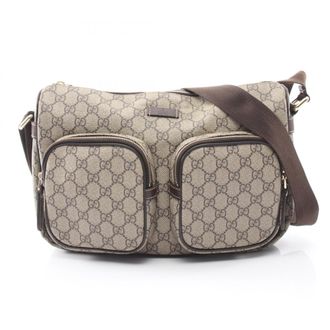 Gucci Beige Brown Pvc Leather Handbag Shoulder Bag (Pre-Owned)