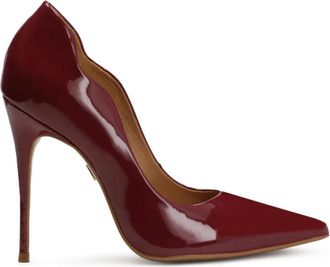 Kazar Maroon pumps met gerimpelde rand bovenaan. Dit product valt groot uit. - Dames - Pumps - Bruin - 39 1/2 EU - Leer - Schoenen