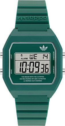 adidas Originals ADIDAS Originals Digital Two Unisexs Green Watch AOST23558 Resin - One Size