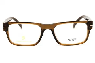 David Beckham DB1170F Rectangular Acetate Eyeglasses - Brown
