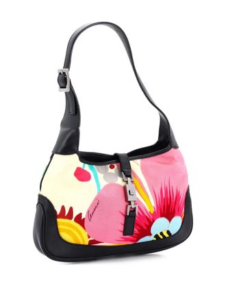 Gucci Jackie Flora Canvas with Leather Medium hobo bag - Veelkleurig