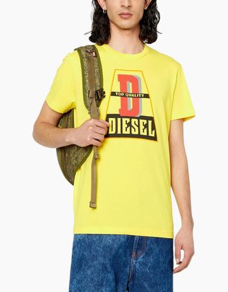 Diesel Mens Diesel Mens T Shirts T Diegor K61 Crew Neck Tee - Yellow - Size: 36