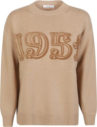 Max Mara Truien & Vesten, Dames, Bruin, S, Fido Sweater