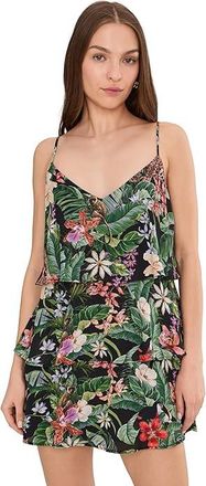 Show me your Mumu Suarez Ruffle Dress Womens Dress Jungle Mirage : XS, Polyester/Satin
