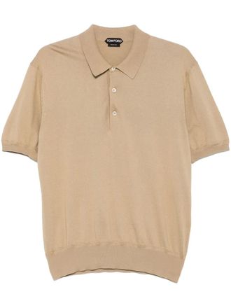 Tom Ford cotton polo shirt - Neutrals