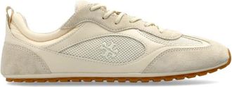 Tory Burch Field Sneaker - Dames - Sneakers - Beige - 36 EU - Leer - Schoenen