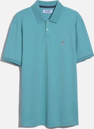 Original Penguin Mens Penguin original polo shirt AQUARELLE - Blue - Size: 42