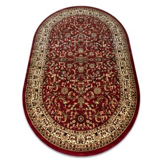 RugsX Alfombra Royal Adr Oval Modelo 1745 Burdeos Red 150x250 Cm