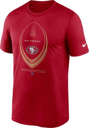 Nike San Francisco 49ers Legend Icon Nike Mens Dri-FIT NFL T-Shirt in Red | NKGK6DL9B-NDB