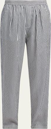 Tom Ford Striped Silk Straight-Leg Pull-On Pajama Pants